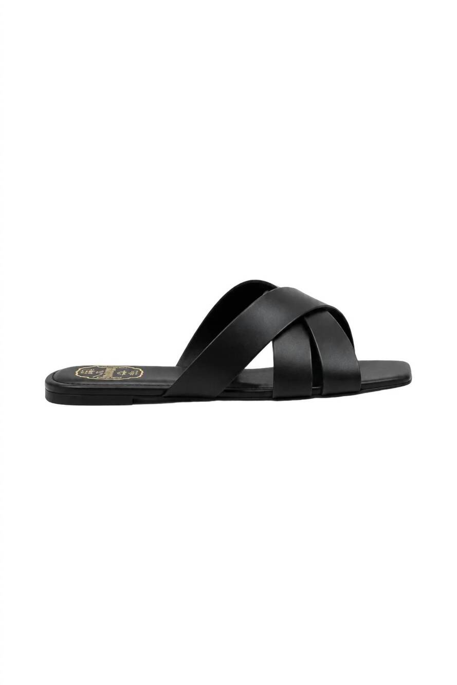 NEW EMERSON FRY women's fortuna slide sandal in black
